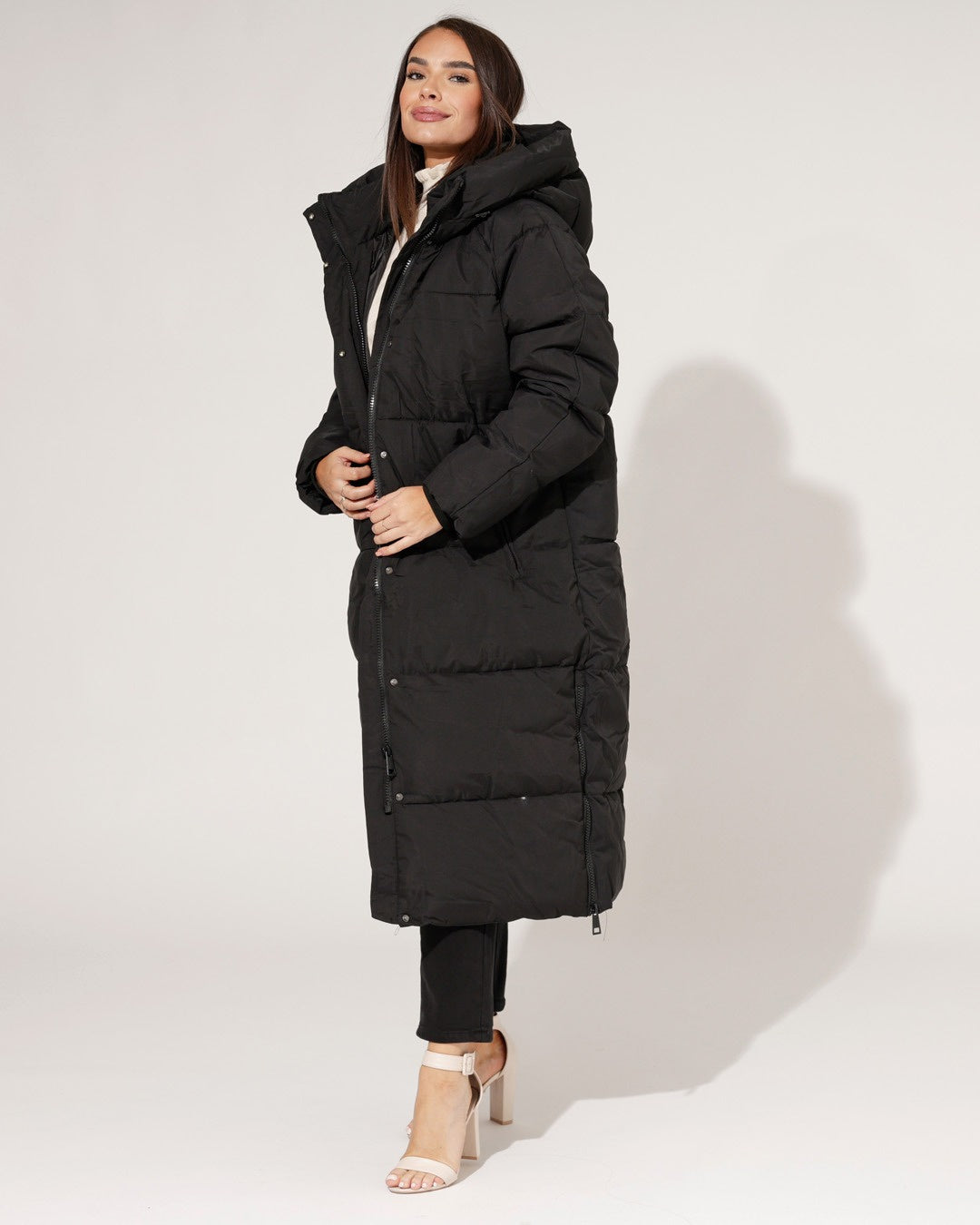 Puffer jas Amelia Zwart