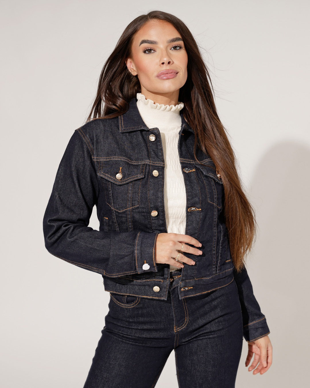 Jewelly | Spijkerjacket Emily Donkerblauw
