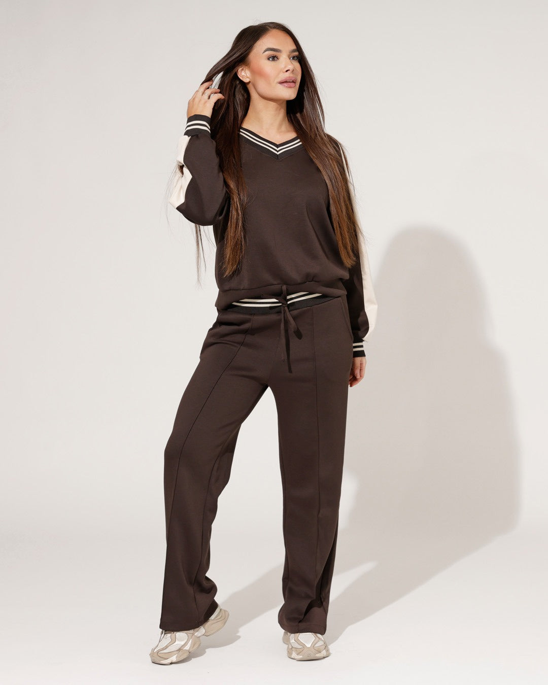 Broek Noemi Donkerbruin