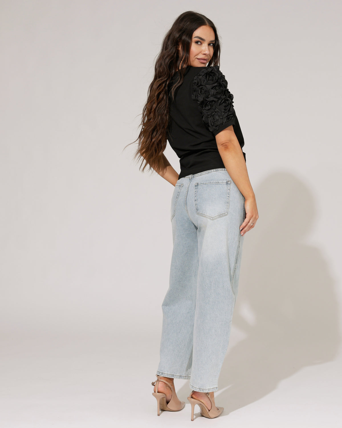 VS Miss Barrel jeans Lena in blauw, extra aanzicht 4
