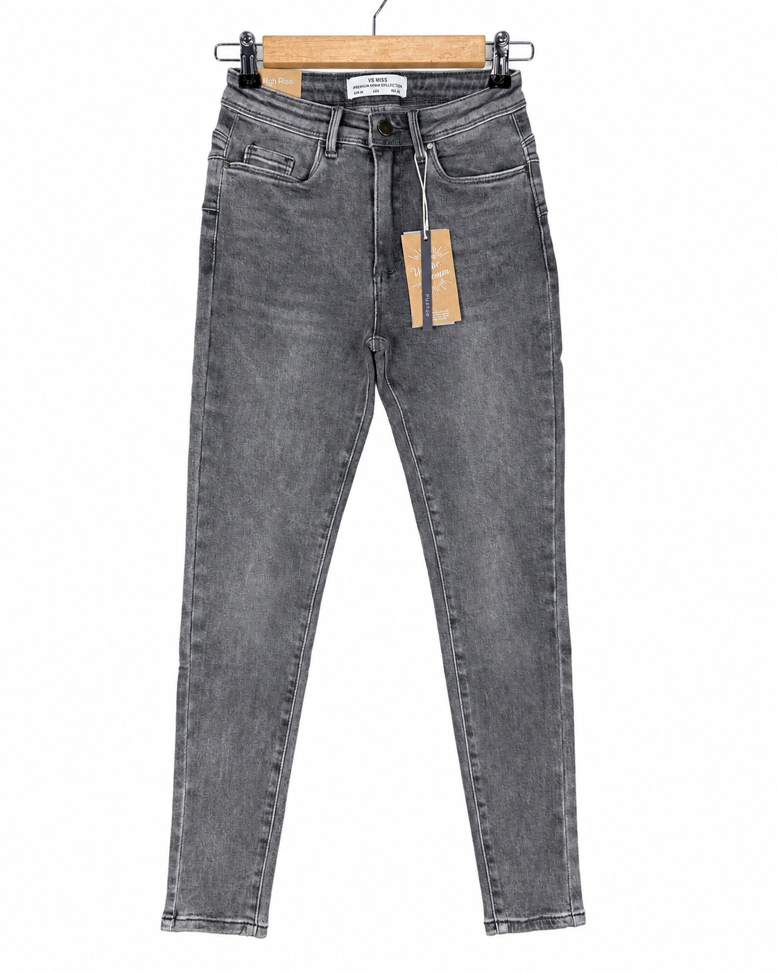 VS Miss Skinny jeans push up Temmy in donkergrijs