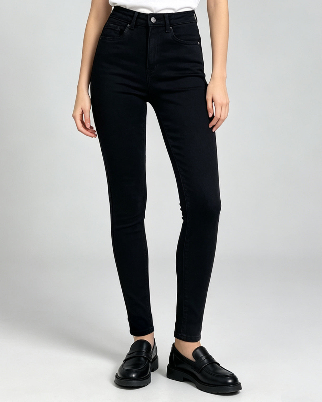 VS Miss Skinny jeans super high waist Nela in zwart