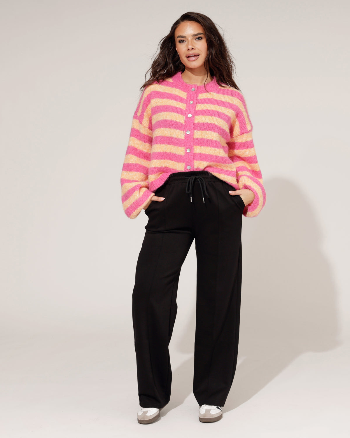 Wide leg broek Rozaly in zwart