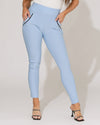 Yu & Me | Stretch broek Livia Lichtblauw